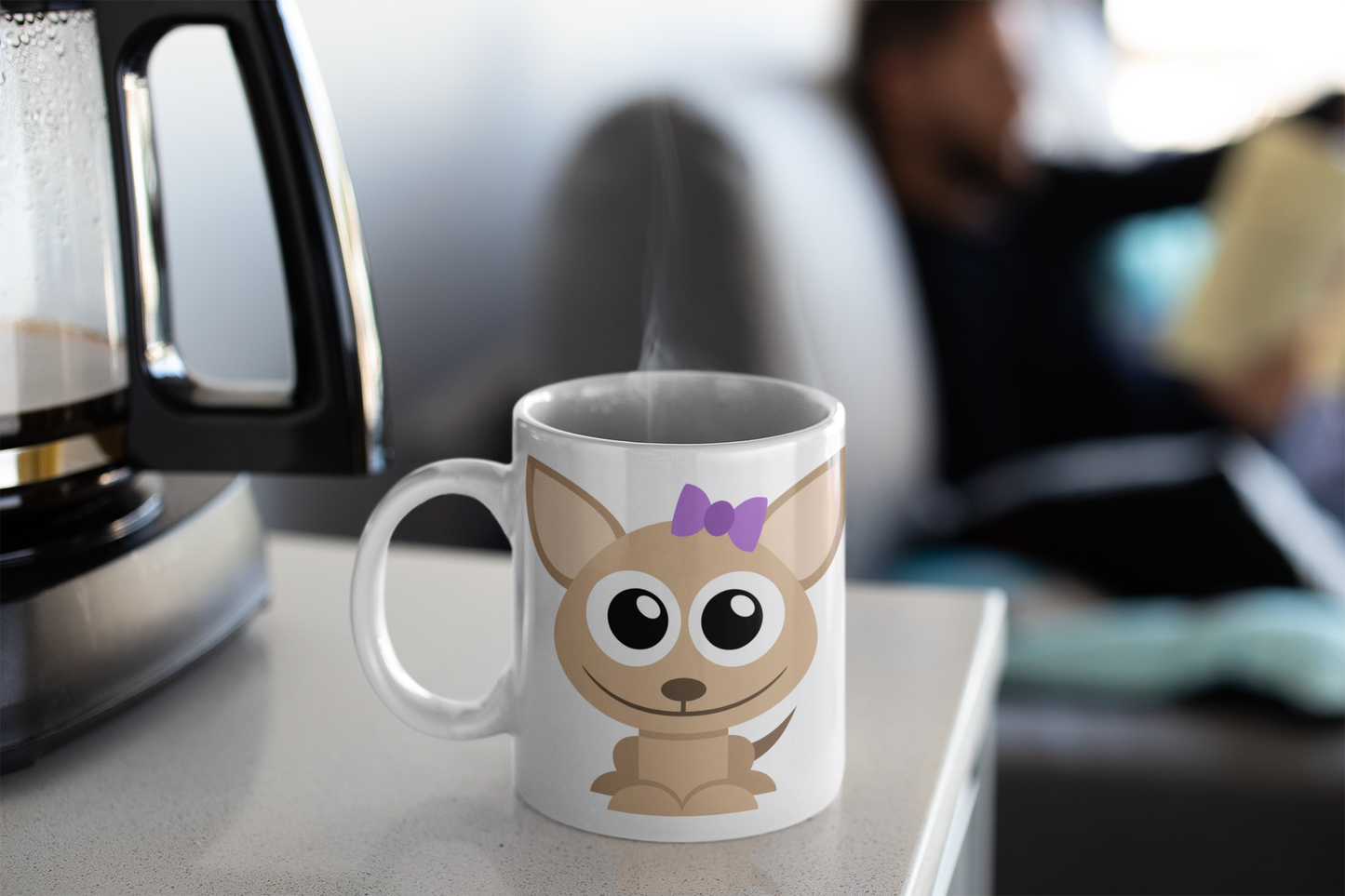 Adorable Red Cardinal Personalised Your Name Gift Mug