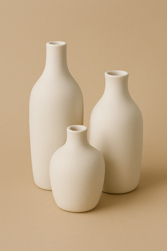 Minimalist Ceramic Vase Set