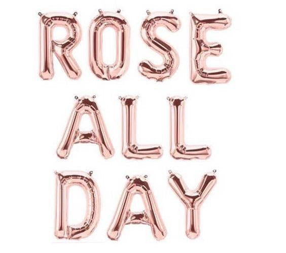 She Said YES Rose Gold 16" Balloon Banner | Multiple phrases!